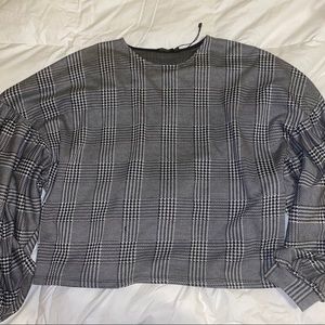 BERSHKA black and white top